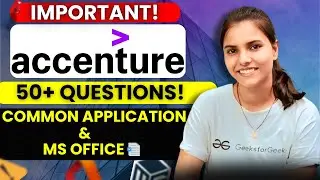 50+ Questions Common Applications & MS Office | Accenture Technical Assessment Questions 
