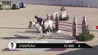 Frank Hendriks & Chapeau - WEC Fall Show, Ocala Florida - Grand Arena - Futures Prix 1.35m