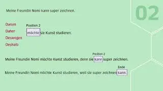 Momente B1.1 Erklär-Clip Grammatik: Konnektoren
