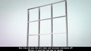 How to install the intelligent hook type curtain wall system#curtainwall #facade #glasswall #hotel