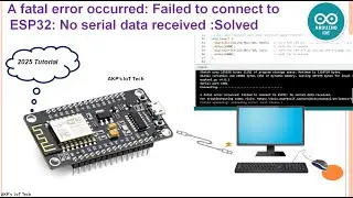 A New Method to Solve : A fatal error occurred: Failed to connect to ESP32: No serial data received