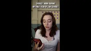 Tips for Law Students | Should I Work During 1L Year?