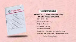 Productivity | Journals | Prints Publications