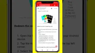 100% FREE (Redeem Codes) free redeem code app google play redeem code | how to get free redeem codes
