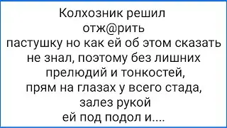 Некапризная Колхозница и Мочалка Между Ног!!! Смешная Подборка Анекдотов!!!