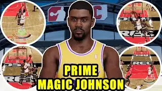 PRIME MAGIC JOHNSON IS A TRIPLE DOUBLE MACHINE IN NBA 2K21 Next Gen! 6'8 PG Mid Range Maestro Build
