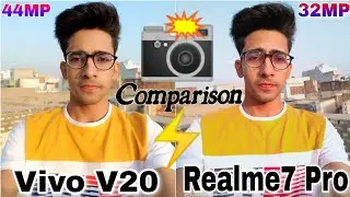 Vivo V20 vs Realme 7 Pro Camera Test | Sony IMX 682 vs GW1 Sensor | Zoom, Portrait, 44MP, Video Test