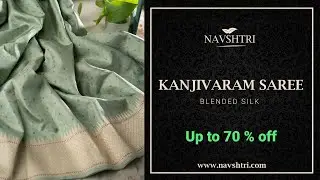 Clover Green Kanjivaram Silk Saree