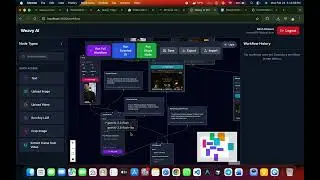 Weavy AI is a workflow-based AI application built using Next.js and React Flow
