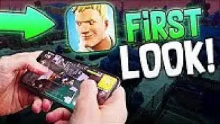Fortnite Battle Royale Mobile!!   FIRST LOOK!!   HOW IT WILL PLAY!