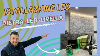 INSTALLATION OF LED STRIP on stone effect wall: with LasGOO- LG-3Dx laser level