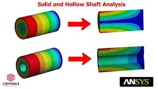 Designing and Analyzing Solid and Hollow Shafts in Ansys #mechanical #new #cad #ansystutorial #viral