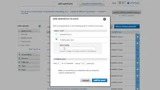 Creating Question Pools