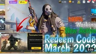 *March 2022* Call Of Duty Mobile 2022 New Redeem Code | Cod Mobile Redeem Code Garena or global