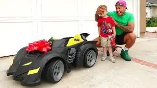 I BOUGHT HIS DREAM CAR!!  (FORTNITE BATMAN BATMOBILE)