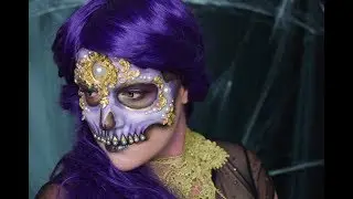 Glam Skull Mask Makeup Tutorial | Halloween 2017