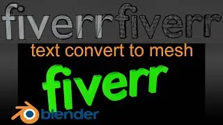 How to type text /bevel/convert to mesh/re mesh/ in blender 