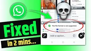 this file format is not supported in whatsapp video status problem solution | whatsapp status 2025