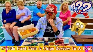 World’s First FISH & CHIPS Review In a BOAT! (Rockfish - Does It Taste Better On The Water?)