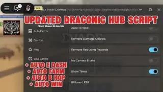[UPD] 🐉 Draconic Hub Evade Script Auto edash, Auto bhop, uto farm || 🔥DRACONIC HUB IS BACK🔥