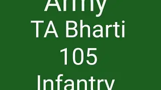 TA Army Bharti 2024 _ 105 Infantry Rajrif Delhi #taarmybharti2024 #taarmylover #tarally