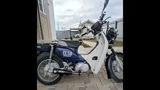 Honda super cub AA04, прямоток от гаража 305.