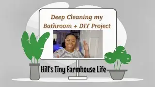 ❇️ SPRING CLEANING my disgusting bathroom | mobile home bathroom makeover BOHO STYLE