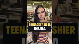 Teenage Cashier In USA 🇺🇸