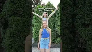 For every short bestie there's a tall bestie #shorts #comedy #bestie #besties