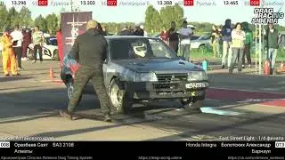 ВАЗ-2108 Саята Оразбаева на Кубоке Алтайского края по Драг-рэйсингу. Финальные заезды.