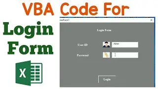 VBA Login Form//How to create VBA login form in excel//login form//VBA code for login form//learn it