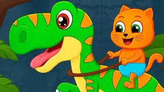 Kedi Ailesi | İyi Kalpli Dinozor | Çocuklar için Çizgi Film
