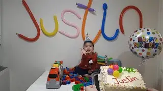 Justin's 2nd birthday - so many birthday presents #cute
