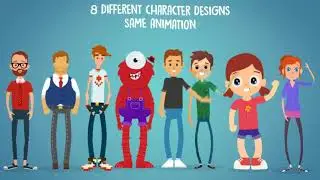 Rigmo - Rigged Character Animation Mockup | After Effects Elements - Envato elements
