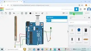Flex sensor interfacing with Arduino | Arduino programming  | Tinkercad