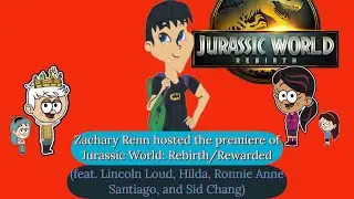 Zachary Renn hosted the premiere of Jurassic World: Rebirth/Rewarded