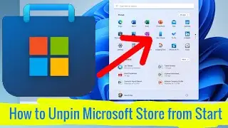 How to Unpin Microsoft Store from Start