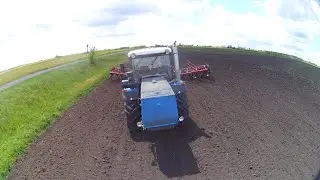 Культивация паров на ХТЗ-17221 с культиватором КПМ-10.