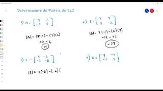 Determinante de Matriz de 2x2