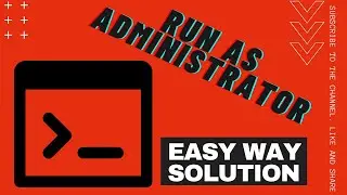 command prompt not running as administrator | Easy and permanent solution.