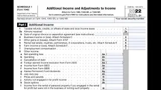 How to Fill out Line 10 of Form 1040 - 2022 Tax Returns