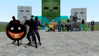SCP-087 VS MINECRAFT MOBS!!! Garrys Mod Sandbox