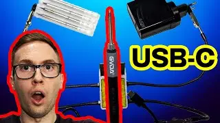 USB-C Powered Soldering Iron Review - Compact, Fast, and Efficient!