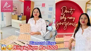 Rs 5000 Starts😳Diamond Rings from Mia by tanishq | Light Wt Diamond Rings 💍| Tanishq diamond Rings