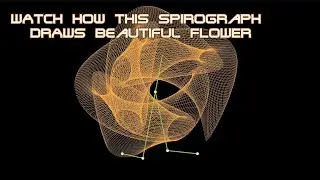 Spirograph is drawing beautiful flower. It is very RELAXING!!