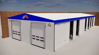 Tunnel Mobile in PVC doppia pendenza modello doppio zoppo - Adriatica Chiusure