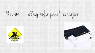 Review: eBay 7W solar panel recharger