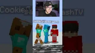 Minecraft Telepathy TEAM 4 VS⚔️Cash, ACookieGod, Sandiction #minecraft #shorts #minecraftshorts