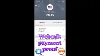 Webtalk payment proof || Доказательство выплаты с Вебтока