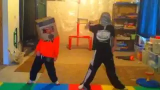 Two kids dancing to sexy and I know it... kind of